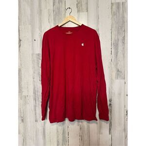 Apple red long sleeve top